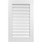 Ekena Millwork Vertical Surface Mount PVC Gable Vent: Functional, w/ 3-1/2"W x 1"P Standard Frame, 22"W x 36"H GVPVE22X3601SF - alternate 1